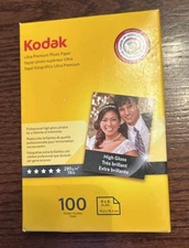 Kodak Ultra Premium Photo Paper-4 x 6 Inches-High Gloss-100 Sheets-New/ Sealed