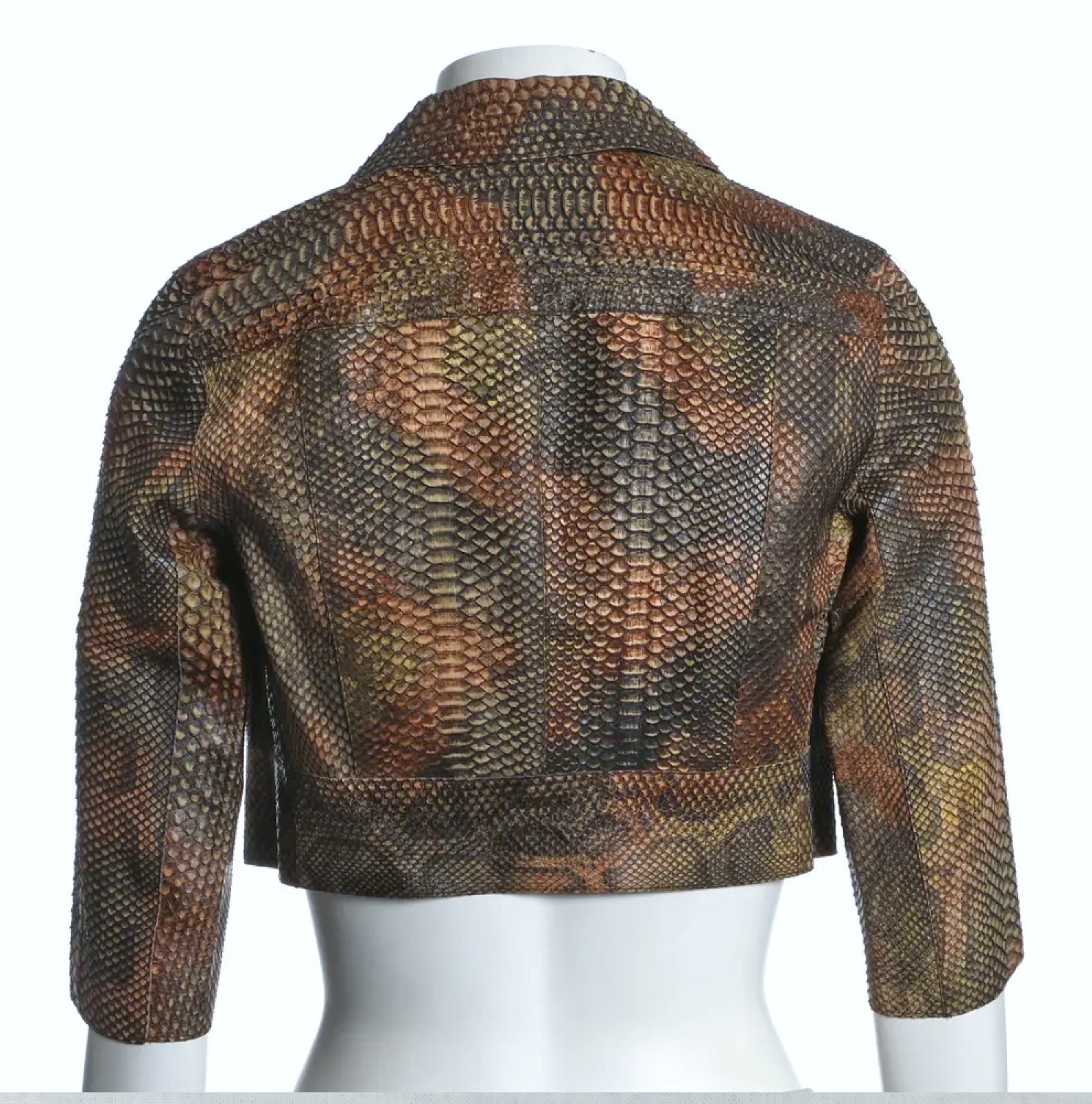PRADA ~ Real snakeskin PYTHON short jacket /boler… - image 3