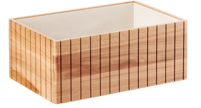 The Container Store Artisan White Oak Bin