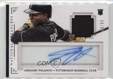 2014 Panini National Treasures 66/99 Gregory Polanco #40 Auto r9d