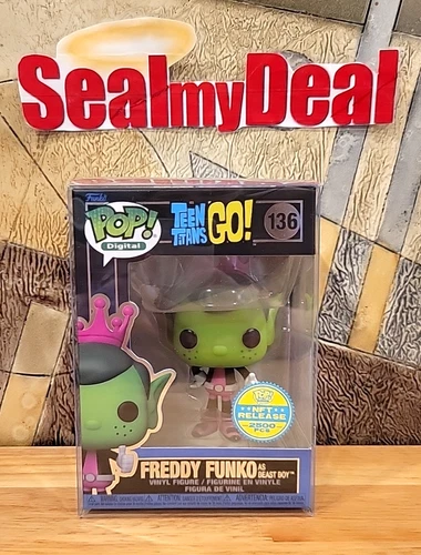 Funko Pop! Digital x Teen Titans Go Freddy Funko as Beast Boy #136  LE 2500
