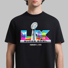 NFL Super Bowl LIX 2026 Logo On February 8 T-Shirt