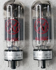 6L6GC JJ ELECTRONIC POWER TUBES PAIR TEST EXCELLENT SLOVAKIA
