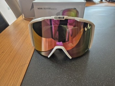 Bliz Nova Ski-/Boardbrille weiß mit goldrosen Gläsern. 39129-09 UVP 75£