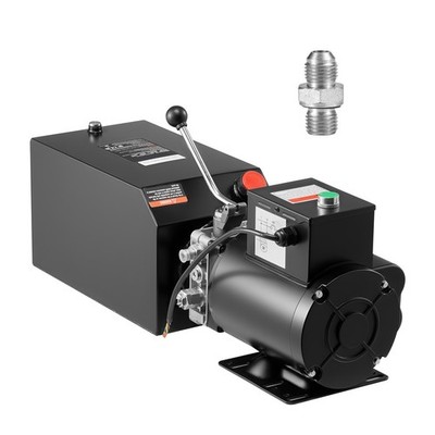 Uimoso 3.75 Gal/15 QT Hydraulic Power Unit Pump Car Auto Lift Pack AC 220V