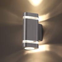 Dreieckige LED Wandleuchte AußEnleuchte, IP65 AußEnlampe Wandlampe Aussen GU10 A