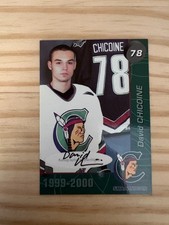 1999-00 Shawinigan Cataractes Signed #22 David Chicoine 017/100 AUTOGRAPHED