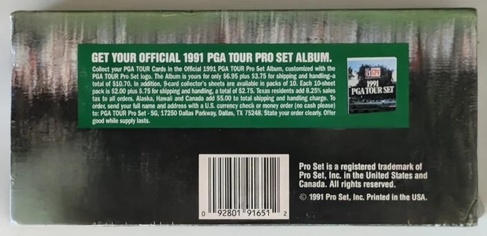 1991 年职业套装 PGA 巡回赛高尔夫完整原厂封装套装 Nicklaus Norman Palmer — 第 4/4 张图片