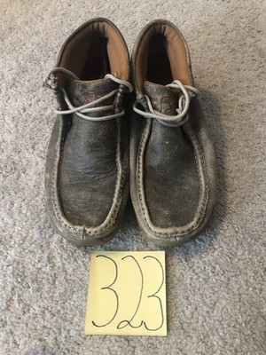 Twisted X Chukka Driving Moc Grey Lace Up Shoes MDM0072 Men 9W Western Casual