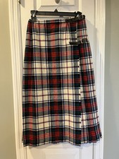 1970 vintage Jenners Edinburgh wool Kilt plaid wool from Great Britain