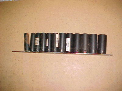 K-D 12 Piece 1/2'' Drive Deep Impact Socket Set