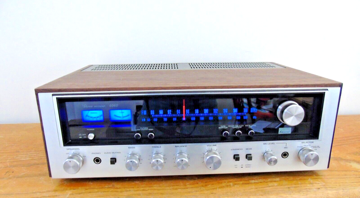 【ゆう】 SANSUI 6060 RECEIVER - RECAPPED & SERVICED -- SWEET -- 15