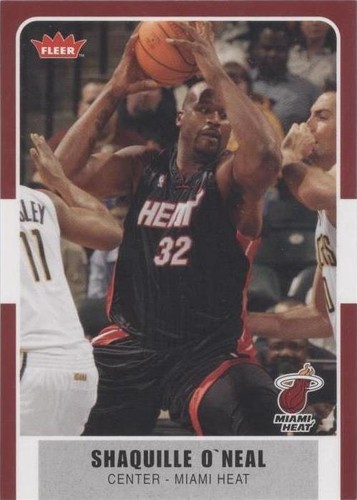 NBA シャキールオニール　Shaquille O'Neal SHAQ HEAT 2007-08 Fleer Basketball #23 Shaquille O'Neal - Miami Heat - HOF