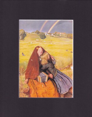 8X10'' Matted Print Art Picture: Sir John Everett Millais, the Blind Girl
