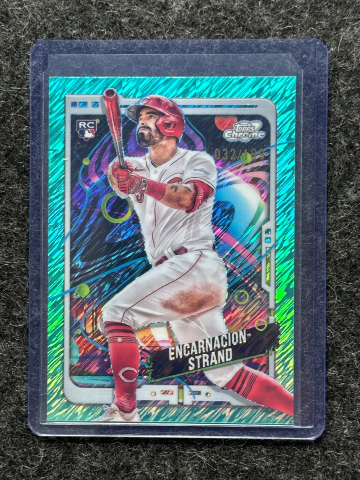 2024 Topps Cosmic Chrome Christian Encarnacion-Strand RC Aqua Equinox /199 #33