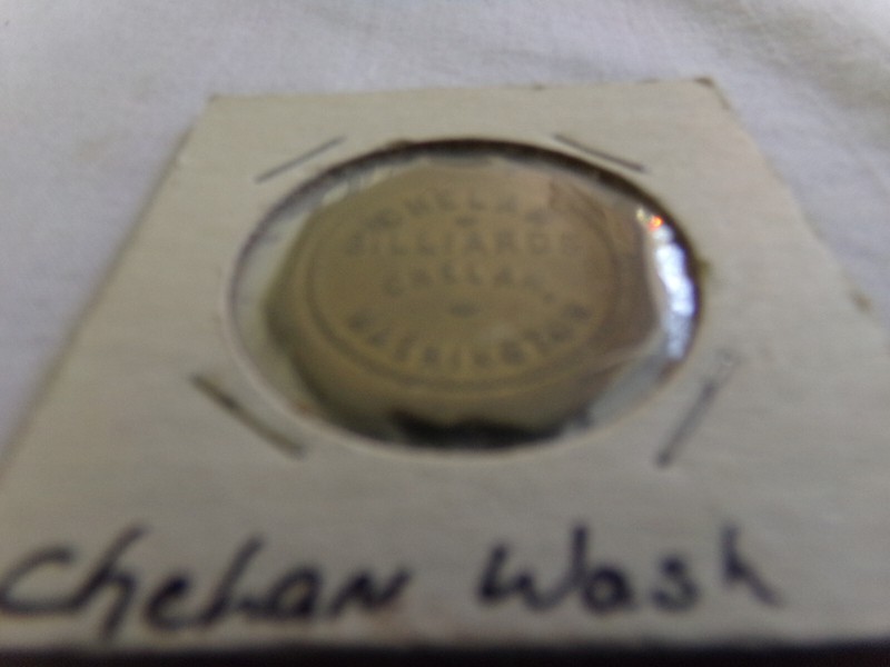 Old Token Chelan, WA Chelan Billiards good for 25 cents in cash 