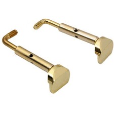 4/4 Violin Chinrest Chin Rest Gold Clamps Pair 