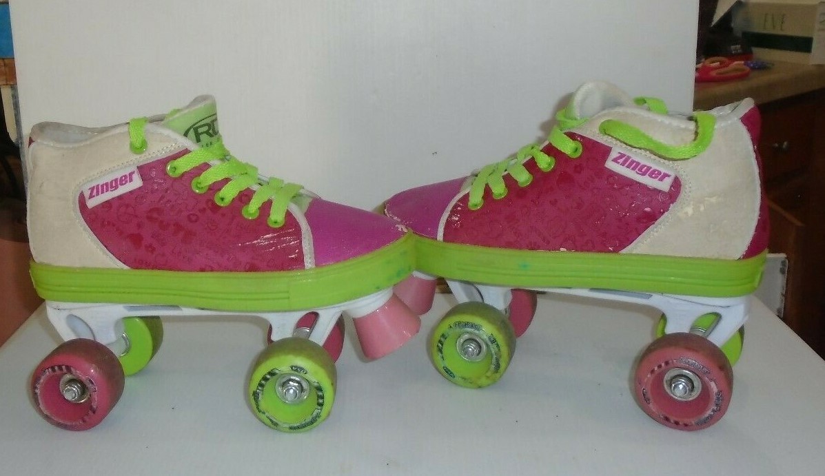 Zinger Roller Derby Girls Quad Skates Sz 5 eBay