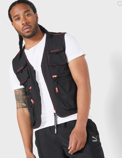 black puma vest