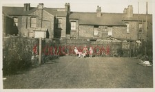 1928 Crosby Merseyside Family Sat In garden Photo 4.75x2.75 Inch p2