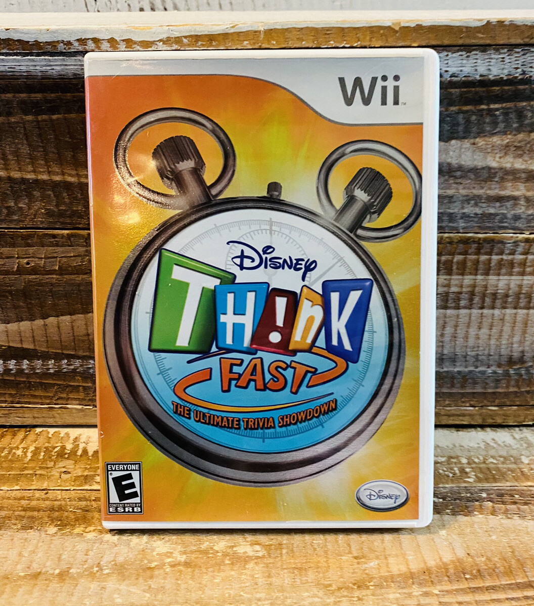 Disney Think Fast Ultimate Trivia Showdown Nintendo Wii Video Game