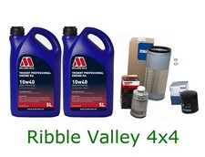 LAND ROVER DEFENDER 300tdi SERVICE KIT - PREMIUM FILTERS & 10L MILLERS OIL 10w40