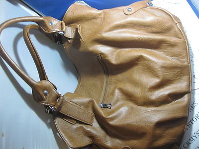 NWT NEW $75 JOHN ROMAINE CARSON FASHION HANDBAG ZIPPER TOP MULTI SECTION 