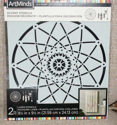 Artminds Dream Catcher Stencil NEW 8.5 x 9.5'' Arrow Feather Fast Shipping 