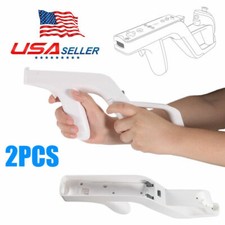 Zapper Gun for Nintendo Wii Wireless Remote/Nunchuk Controller Game 2 Packs