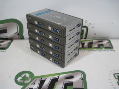 D-Link DKVM-4U 4-Port USB KVM Switches Tested Certified Good Condition Lot of 5