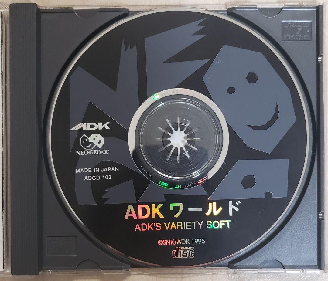 ADKワールド NEO-GEO CD ソフト ADK WORLD NeoGeo ADCD-103 1995 NTSC-J SNK with OBI Japanese