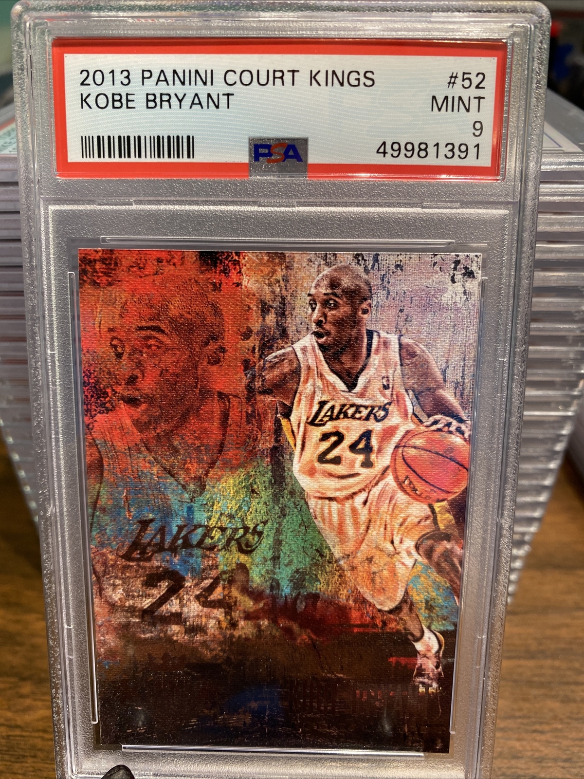 2013-14 Panini Court Kings Kobe Bryant #52 PSA 9 LA Lakers Low Pop