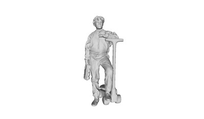 Printle W Homme 1731--Car Mechanic Worker Jack Figure for Dioramas Train Set