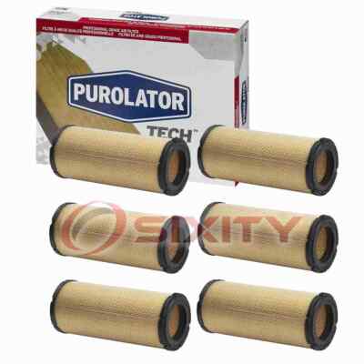 6 pc Purolator TECH TA55400 Air Filters for XA5400 WAF7996 WA-9269 VA5400 cr