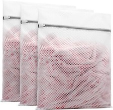 3Pcs Durable Honeycomb Mesh Laundry Bags for Delicates 16 X 20 Inches 3 Large 
