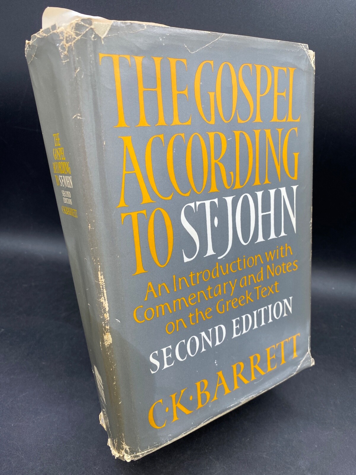 Gospel According to St. John BARRET Westminster Press Comentarty on Greek Text