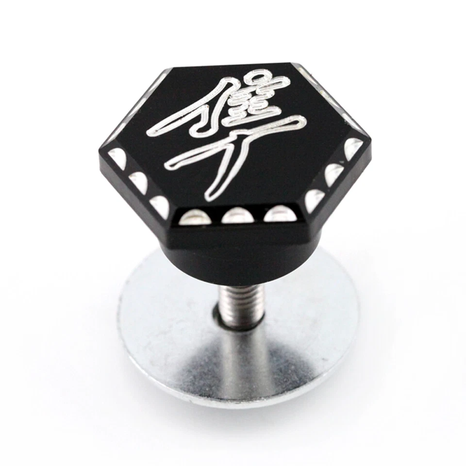Tapón de clavija de suspensión de escape con corte de bola grabado hexagonal 3D para Suzuki Hayabusa 1999-2020 Foto 2 de 4