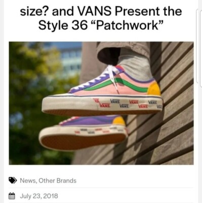 2018 Van s Style 36 Patchwork Size?Europe Exclusive UK10