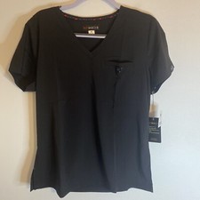 Koi Basics Scrub Top Kade 1011 V-Neck Black Medium