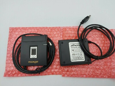 2 UNITS LOT Athena Smartcard  ASEDrive USB T2 Card Reader ASE058 