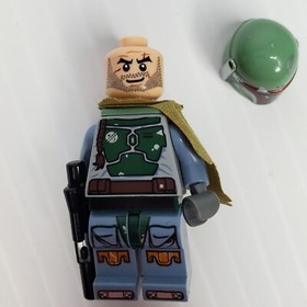 LEGO Star Wars Boba Fett Minifigure Head Stubble 9496 Pauldron sw0396