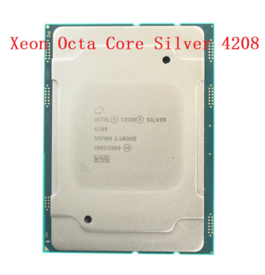 Intel Xeon Octa Core Silver 4208 CPU 2.10ghz CPU processor LGA3647 srfbm 85w