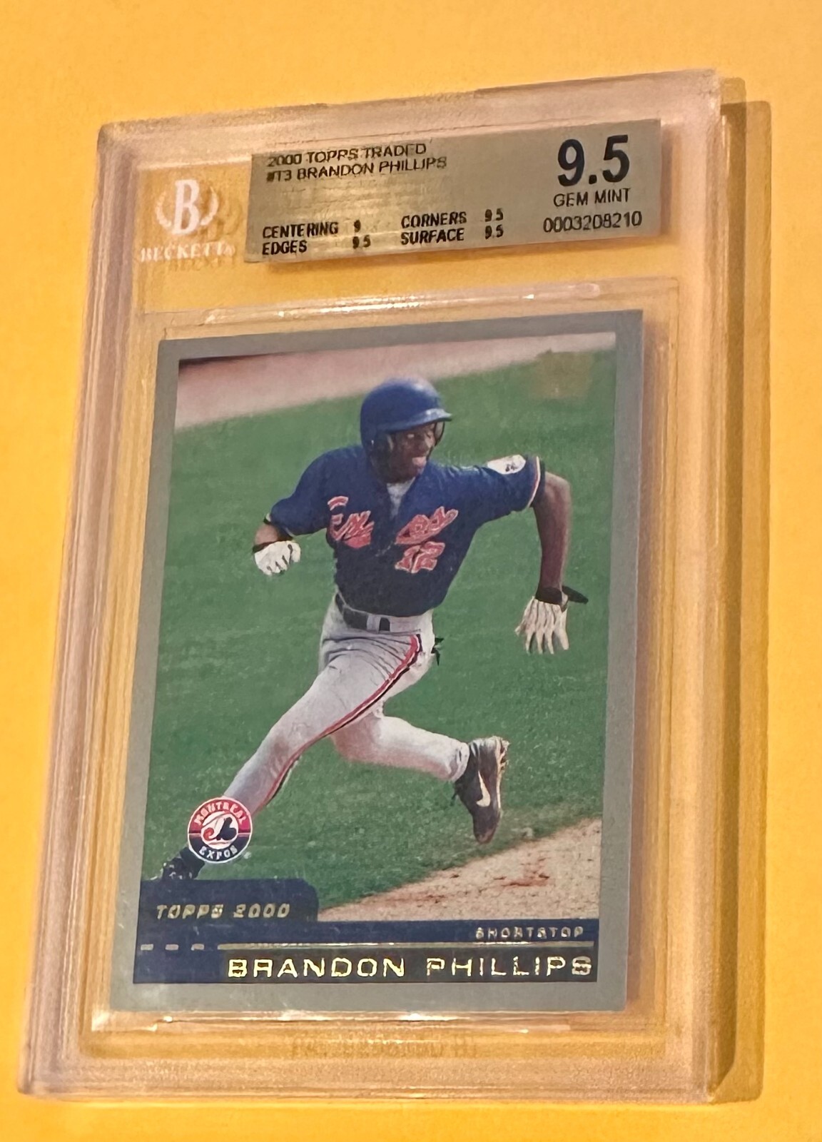 Brandon Phillips 2000 Topps Traded #T3 Rookie BGS 9.5 GEM MINT