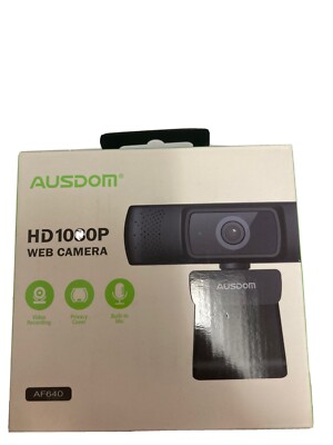 Autofocus 1080P Webcam Privacy Cover AUSDOM AF640 Full HD