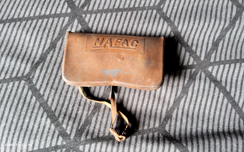 Sacoche Outil Vélo Vintage MAFAC - France - Noir - Pratique Et Authentique