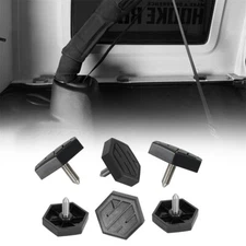 6x Hardtop Removal Fastener Thumb Screws Fit 2007-2025 Jeep Wrangler JK JL Black