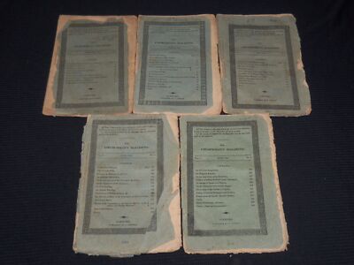 1821 THE CHURCHMAN'S MAGAZINE LOT OF 5 ISSUES - O 1134N