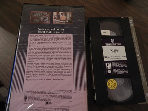 SO FINE WARNER CLAMSHELL VHS RARE ANDREW BERGMAN RYAN O’NEIL 1981 COMEDY MELATO - Picture 2 of 2
