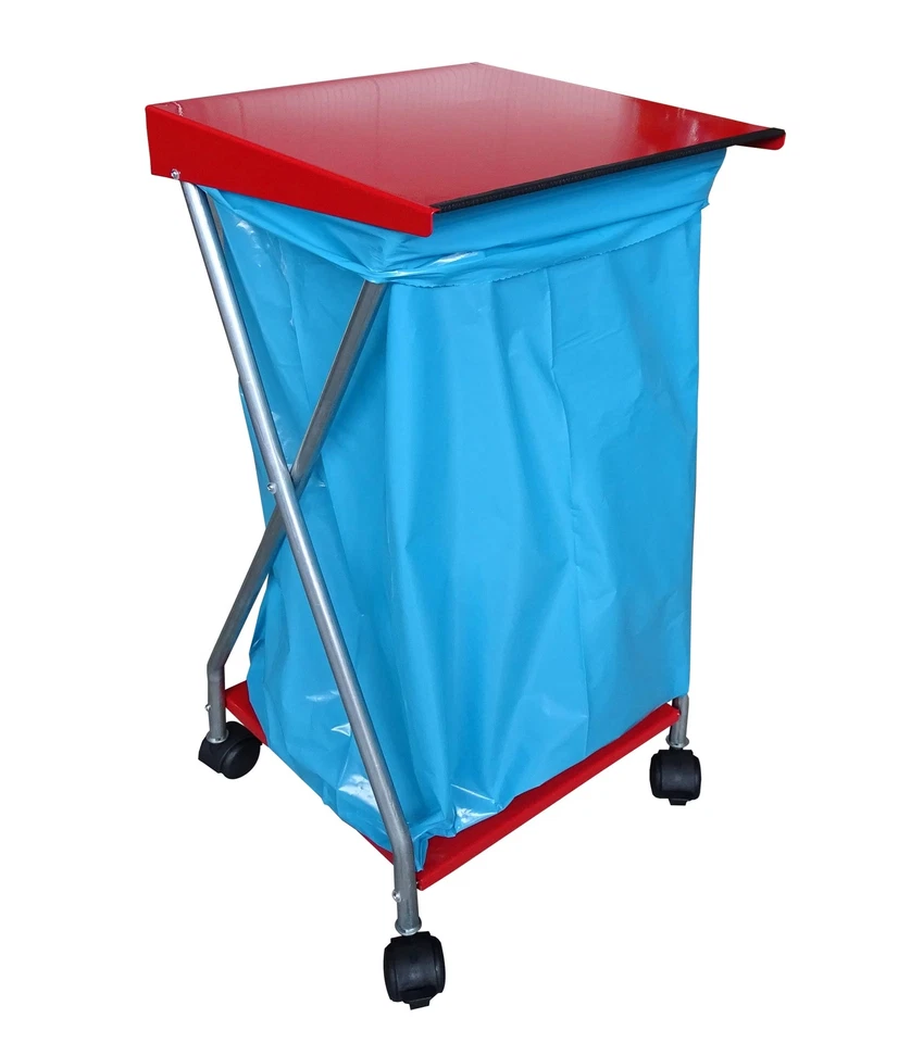 QUICK STAR Müllsackständer mit 4 Rollen 120 Liter Ständer Müllbeutelhalter - Bild 2 von 4