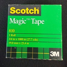 Scotch 3M Magic Tape 810 - 3/4" x 1000" 27.7 Yards - 1 Roll NEW